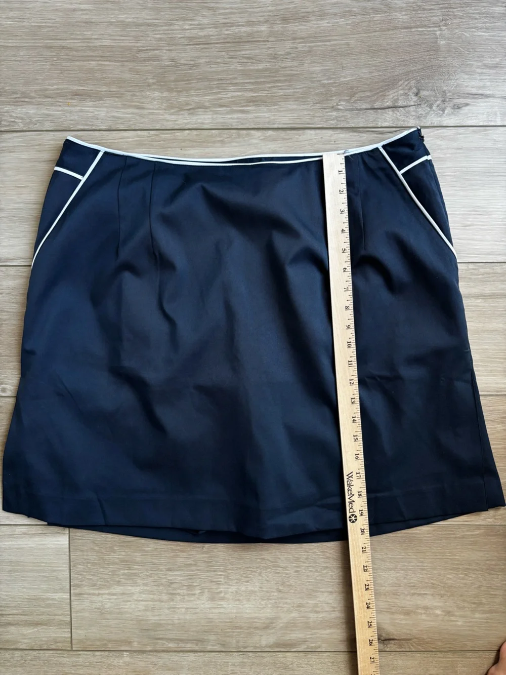 Talbots Woman Navy Golf Skort 16 White Contrast Trim Stretch Tennis Country Club